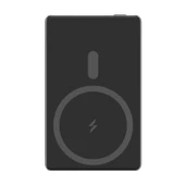 Magslim 5S Magsafe Manyetik Kablosuz 5000mAh Powerbank Taşınabilir Şarj Cihazı Ultra ince Gümüş Gri - 5