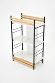 VİLİNZE Rafito Metal & Ahşap Bohem 3 Raflı MDF Çok Amaçlı Mutfak Rafı - 30*100 cm - 5