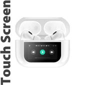 Dokunmatik Led Ekranlı Bluetooth Kulaklık Touch Screen Beyaz Renk Bluetooth Kulaklık - 1