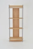 VİLİNZE Rafito Metal & Ahşap Bohem 4 Raflı MDF Çok Amaçlı Mutfak Rafı - 30*160 cm - 4