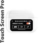 Dokunmatik Led Ekranlı Bluetooth Kulaklık Touch Screen Pro Beyaz Renk Bluetooth Kulaklık - 1