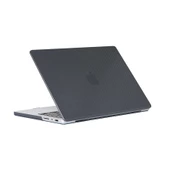 Apple Macbook Pro 16.2 2023 A2780 - Alt ve Üst Koruyucu MSoft Carbon Fiber Tasarımlı Kapak - 1