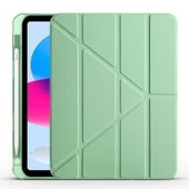 Apple iPad 10.9 2022 (10.Nesil) - Tablet Kılıfı Kalem Bölmeli Korumalı Standlı Tri Folding Kılıf thumbnail 1