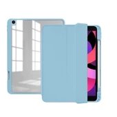 Apple iPad 10.2 (8.Nesil) - Tablet Kılıfı 360 full Korumalı Arkası Şeffaf Nort Standlı Kılıf - 1