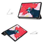 Apple iPad Pro 12.9 2020 (4.Nesil) - Tablet Kılıfı Smart Cover Standlı 1-1 Kılıf - 5