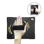 Apple iPad Pro 12.9 2018 (3.Nesil) Kılıf - Tablet Kılıfı Boyun ip Askılı El Tutmaçlı Koruyucu Zırh Tank Defender Kılıf thumbnail 3