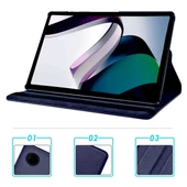 Xiaomi Redmi Pad - Tablet Kılıfı 360 full Korumalı Yatay Dikey Dönebilen Standlı Kılıf thumbnail 3