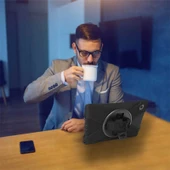 Samsung Galaxy Tab A8 10.5 SM-X200 (2021) - Tablet Kılıfı Boyun ip Askılı El Tutmaçlı Koruyucu Zırh Tank Defender Kılıf thumbnail 3