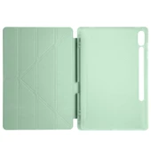 Samsung Galaxy Tab S9 Plus - Tablet Kılıfı Kalem Bölmeli Korumalı Standlı Tri Folding Kılıf - 3