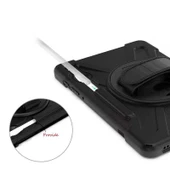 Samsung Galaxy Tab S6 T860 Kılıf - Tablet Kılıfı Boyun ip Askılı El Tutmaçlı Koruyucu Zırh Tank Defender Kılıf thumbnail 3