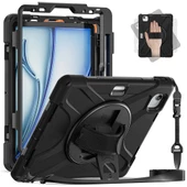 Apple iPad Pro 11 2022 M2 - Tablet Kılıfı Boyun ip Askılı El Tutmaçlı Koruyucu Zırh Tank Defender Kılıf thumbnail 2