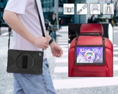 Lenovo Tab M10 Plus TB-125F - TB-128F 3. Jenerasyon - Tablet Kılıfı Boyun ip Askılı El Tutmaçlı Koruyucu Zırh Tank Defender Kılıf - 8