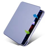 Apple iPad Pro 11 2021 (3.Nesil) - Tablet Kılıfı Kalem Bölmeli Dönebilen Termik Standlı Kılıf thumbnail 2
