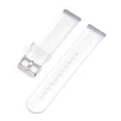 Samsung Watch 42mm - Kordon Şeffaf Silikon Kordon KRD-13 - 3