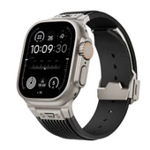 Apple Watch 42mm - Kordon Spor Görünümlü Silikon Kordon KRD-113 - 1