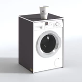 Kenzlife çamaşır makinesi dolabı naum gri 90*70*60 banyo kapaksız arkalıksız thumbnail 2