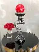 Şamdan mumluk çitalı şamdan polyester biblo - 1