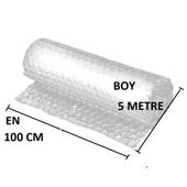 Balonlu Naylon 100cm X 5Mt (En: 100 cm, Boy: 5mt.) Üç Katlı Eşya Koruma Ambalajı, Pat Pat thumbnail 2