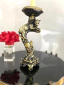 Şamdan mumluk çitalı şamdan polyester biblo - 8