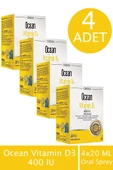 Ocean Vitamin D3 400 IU Oral Sprey 20 ml 4 ADET - 1