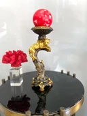 Şamdan mumluk çitalı şamdan polyester biblo - 4