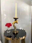 Şamdan mumluk çitalı şamdan polyester biblo - 5