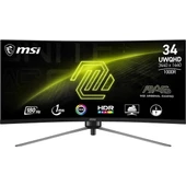 MSI 34" VA MAG 345CQR 1MS 180HZ HDMI-DP KAVISLI GAMING MONİTÖR 3440X1440 thumbnail 1