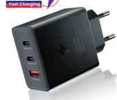 Type C & Type A Hizli Sarj Aleti Uclu 2xType C- Usb (65W - 25W - 15W)ADAPTÖR - 1