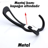 Dolap Askılık Askılığı Duvar Vestiyer Banyo Mutfak Kapı Elbise Kıyafet Askısı Siyah Askı thumbnail 4