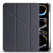 Apple iPad Pro 11 2024 - Tablet Kılıfı Kalem Bölmeli Korumalı Standlı Tri Folding Kılıf - 3