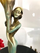 Şamdan kız mumluk kadın şamdan balerin şamdan polyester - 8