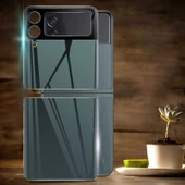 Samsung Galaxy Z Flip 3 - Ekran Koruyucu 3D Standart 2 in 1 Arka Koruyucu - 2