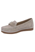 Mergenshoes Blm B101 Bej Taşlı Kadın Günlük Babet Ayakkabı - 4