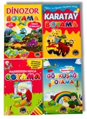Kapris Eğitici Ve Öğretici Boyama Kitabı 4 Kitap 128 Sayfa BOYAMA7 - 1