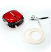 Rox 0066 Akülü Airbrush Kompresör Mini Boya Tabancası Seti - 2