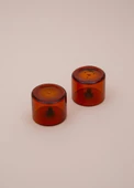 The Mia Yuvarlak Tuzluk Biberlik 2li Set Amber 6x5 cm - 6