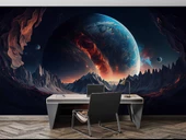 Uzaydan Galaksi Manzarası Duvar Kağıdı thumbnail 4