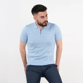 Neyir Triko Slimfit Erkek Yakalı İnce Triko T-Shirt - 8