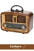Kaliteli Yüksek Sesli Retro Şık Ahşap Bluetooth Bağlantılı Fm Usb Tf Aux Şarjlı Nostaljik Radyo - 4
