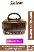 Kaliteli Yüksek Sesli Retro Nostalji Bluetooth Bağlantılı Usb Sd Kart Radyo Mp3 Player Müzik Kutusu - 1