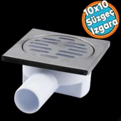 Yer Süzgeci Banyo Izgara Lavabo Pis Su Gideri Kapak Kapağı Yandan Çıkışlı Sifon Metal Plastik 32 mm - 1