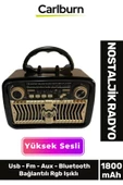 Kaliteli Yüksek Sesli Retro Nostalji Bluetooth Bağlantılı Usb Sd Kart Radyo Mp3 Player Müzik Kutusu - 1