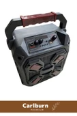 Yüksek Ses Şarj Edilebilir Aux Usb Hafıza Kart Girişli Kablosuz Hoparlör Mikrofon Siyah Karaoke Box - 3