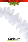 Özel Üretim Doğal Görünümlü Dekoratif Yeni Yıl Noel Yılbaşı Çam Ağacı Süsü Garland Büyük Boy 5 Metre - 4