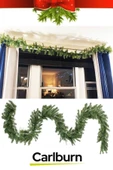 Doğal Görünümlü Dekoratif Yeni Yıl Noel Yılbaşı Çam Ağacı Süsü Garland Büyük Boy 5 Metre - 4