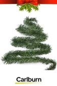 Doğal Görünümlü Dekoratif Yeni Yıl Noel Yılbaşı Çam Ağacı Süsü Garland Büyük Boy 10 Metre - 2