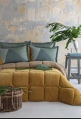 APRİCİTAS HOME UYKU SETİ SOFTLY PICASSA SAFRAN TEK KİŞİLİK - 1