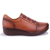 Dagoster DZA32-142 Taba Ortopedik Günlük Deri Kadın Ayakkabı - 2