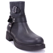 Dagoster DZA07-115307 Siyah Günlük Düz Taban Spor Kadın Bot - 1