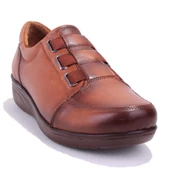 Dagoster DZA32-142 Taba Ortopedik Günlük Deri Kadın Ayakkabı - 1